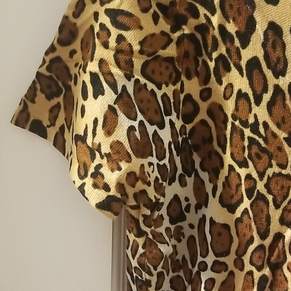 Joseph A leopard short sleeve sweater - Picture 3 of 5